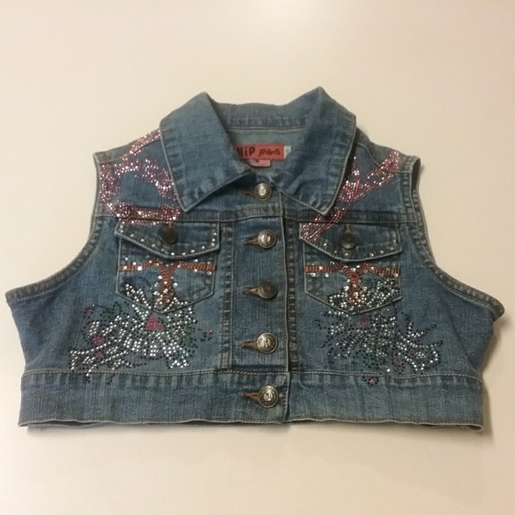 Girls Denim Vest - Picture 2 of 5